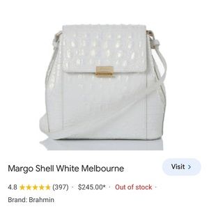 Brahmin Shell White Melbourne. It’s a beauty but I’ve never used it. Perfect